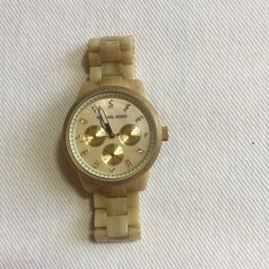 Michael Kors Resin Watch - Cream